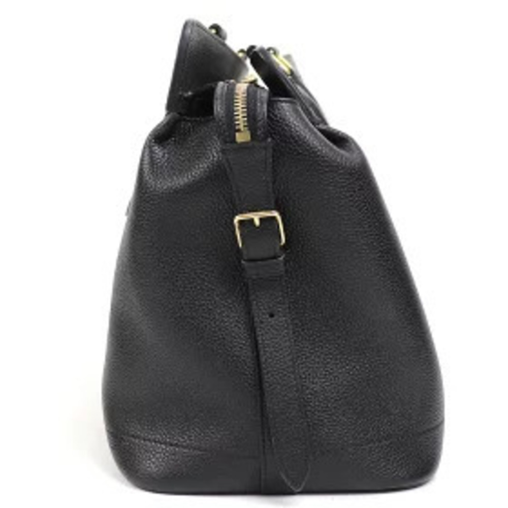 Celine Cabas de Handbag Grain Leather Black Crossbody Bag - Picture 5 of 12